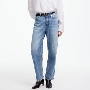 Madewell The Darted Barrel-Leg Jean size 27